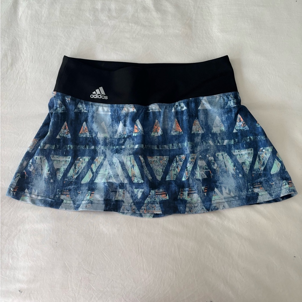 Adidas Women's Blue Patterned Skirt